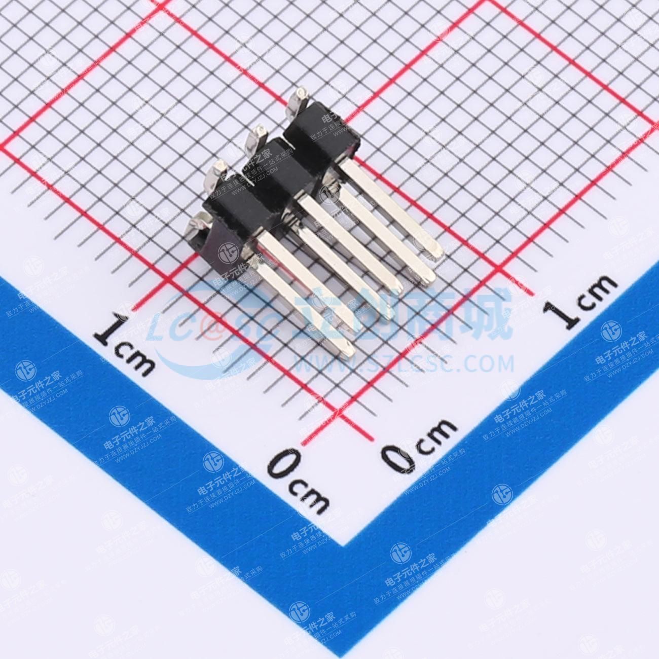 2x3P 间距:2.54mm 方针 立贴