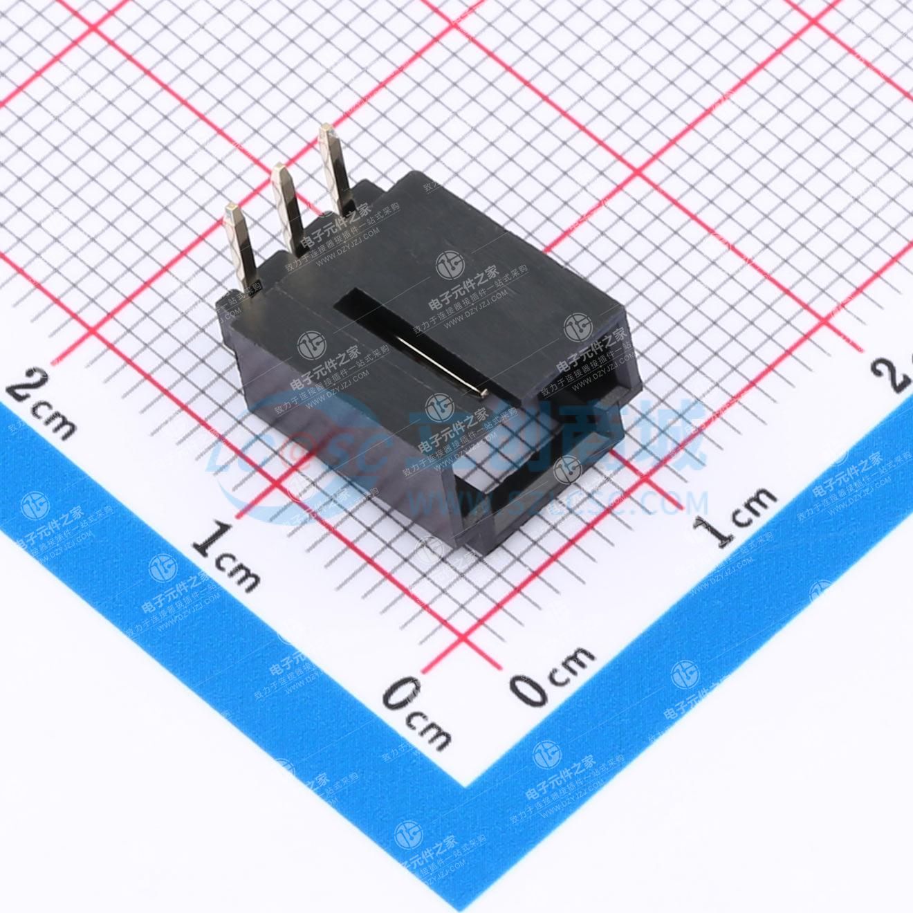1x3P 间距:2.54mm 弯插