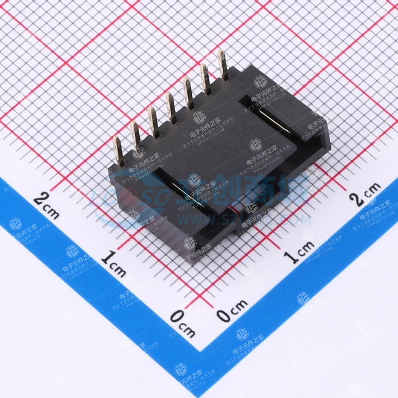 1x7P 间距:2.54mm 弯插