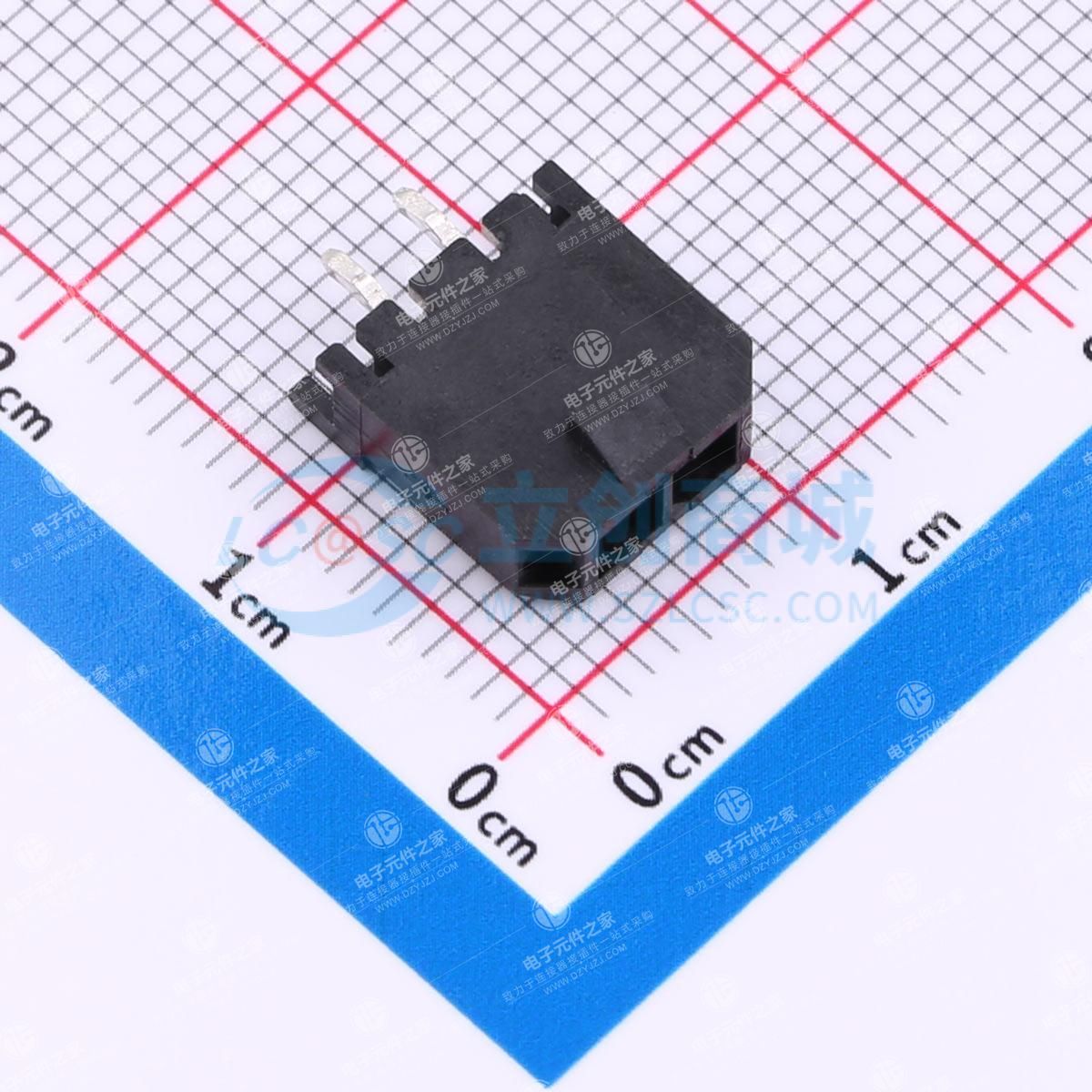 1x2P 间距:3mm 直插