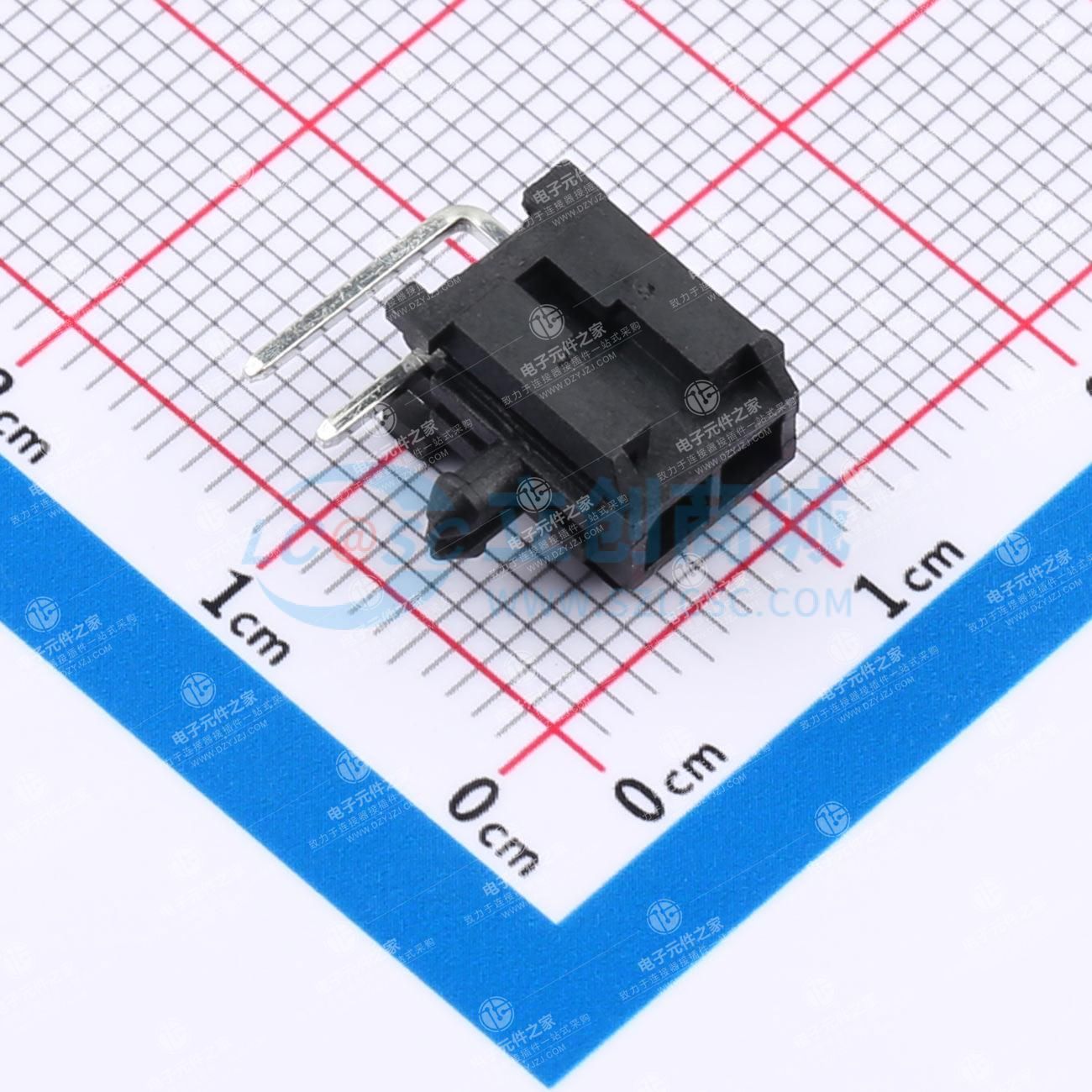 2x1P 间距:3mm 弯插