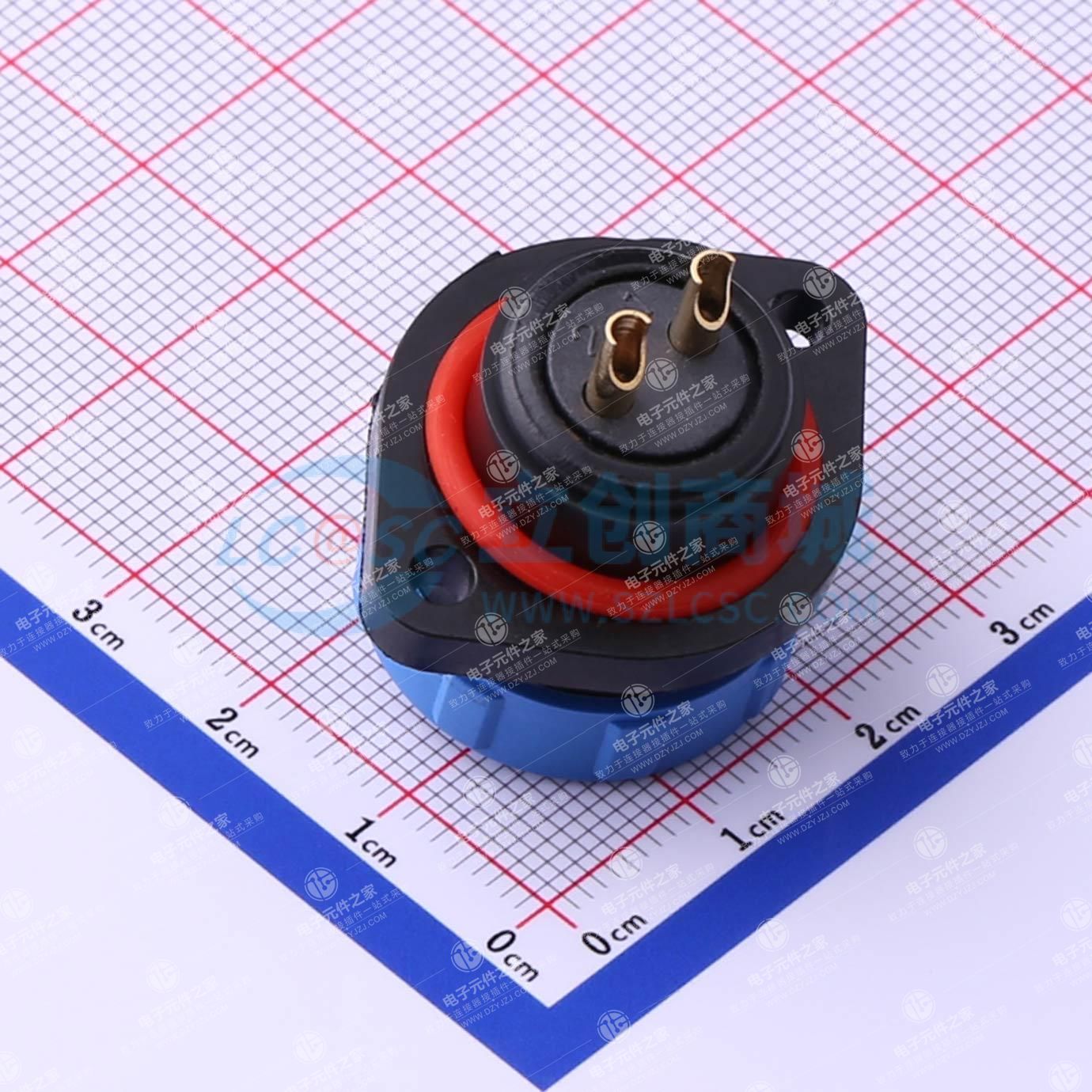 2孔法兰插座JH1713S-2