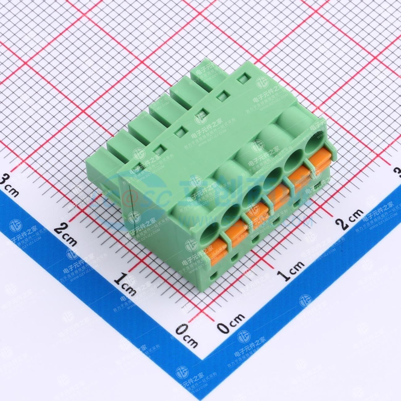 无固定装置 1x6P 3.5mm 排数:1 每排P数:6