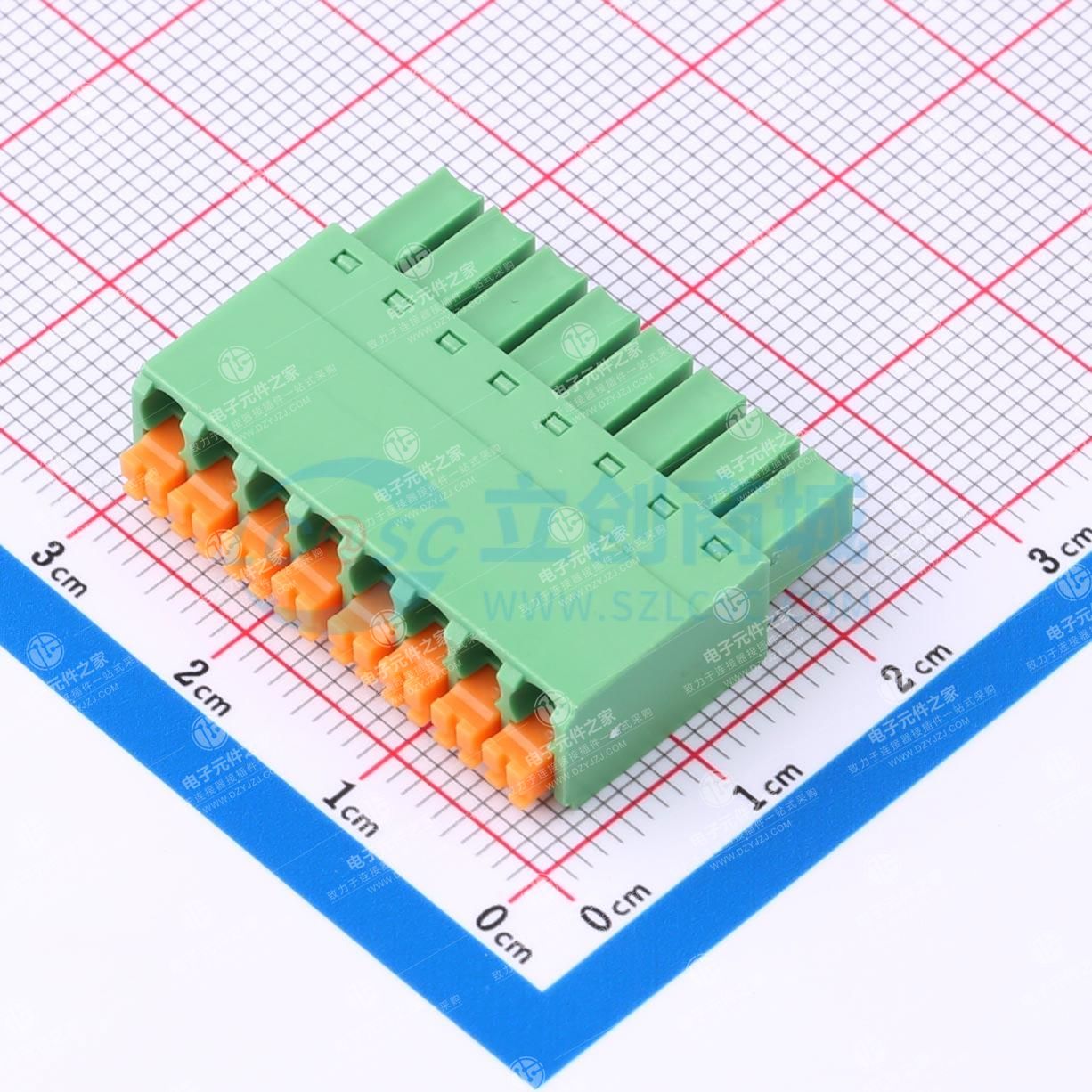 无固定装置 1x8P 3.5mm 排数:1 每排P数:8