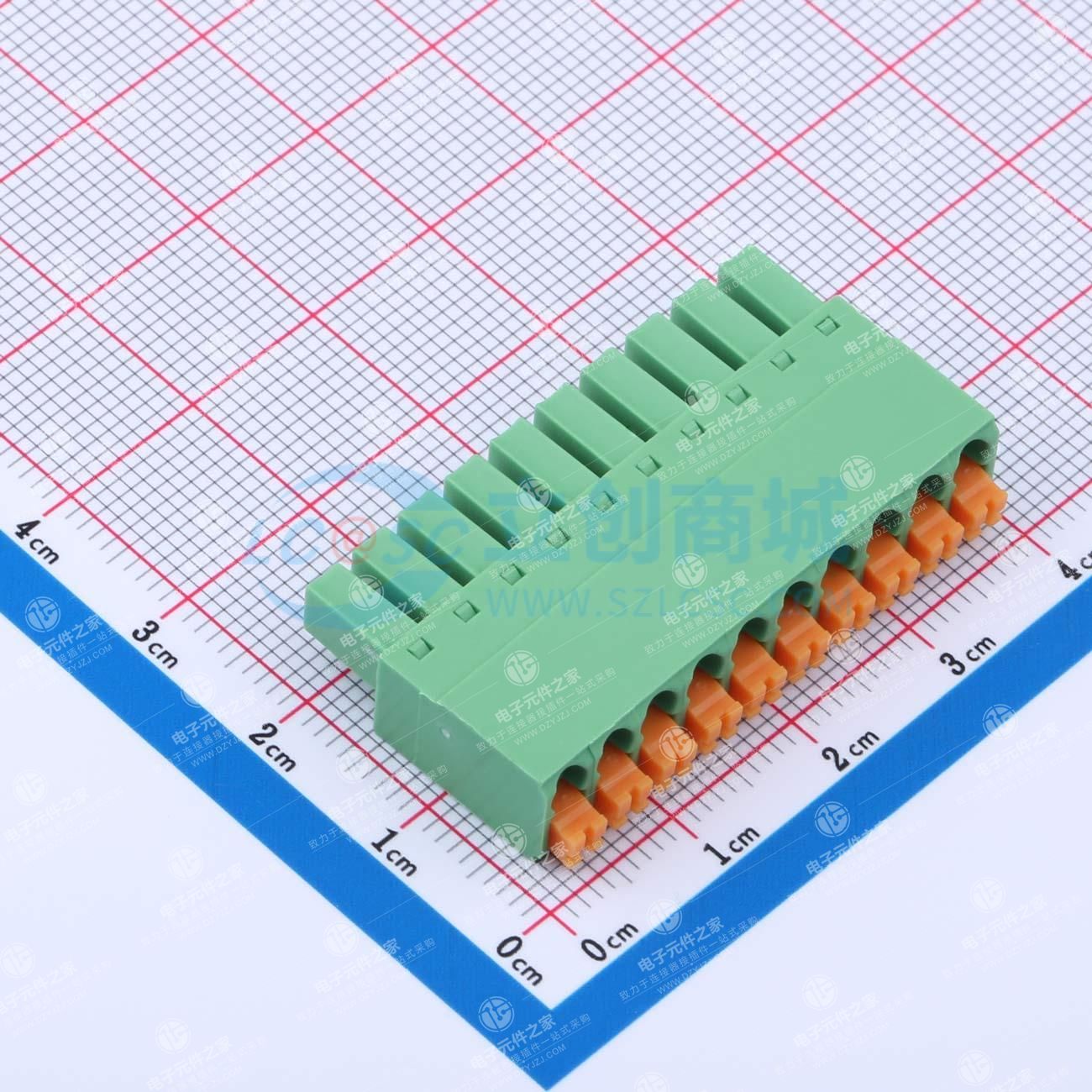 无固定装置 1x10P 3.81mm 排数:1 每排P数:10