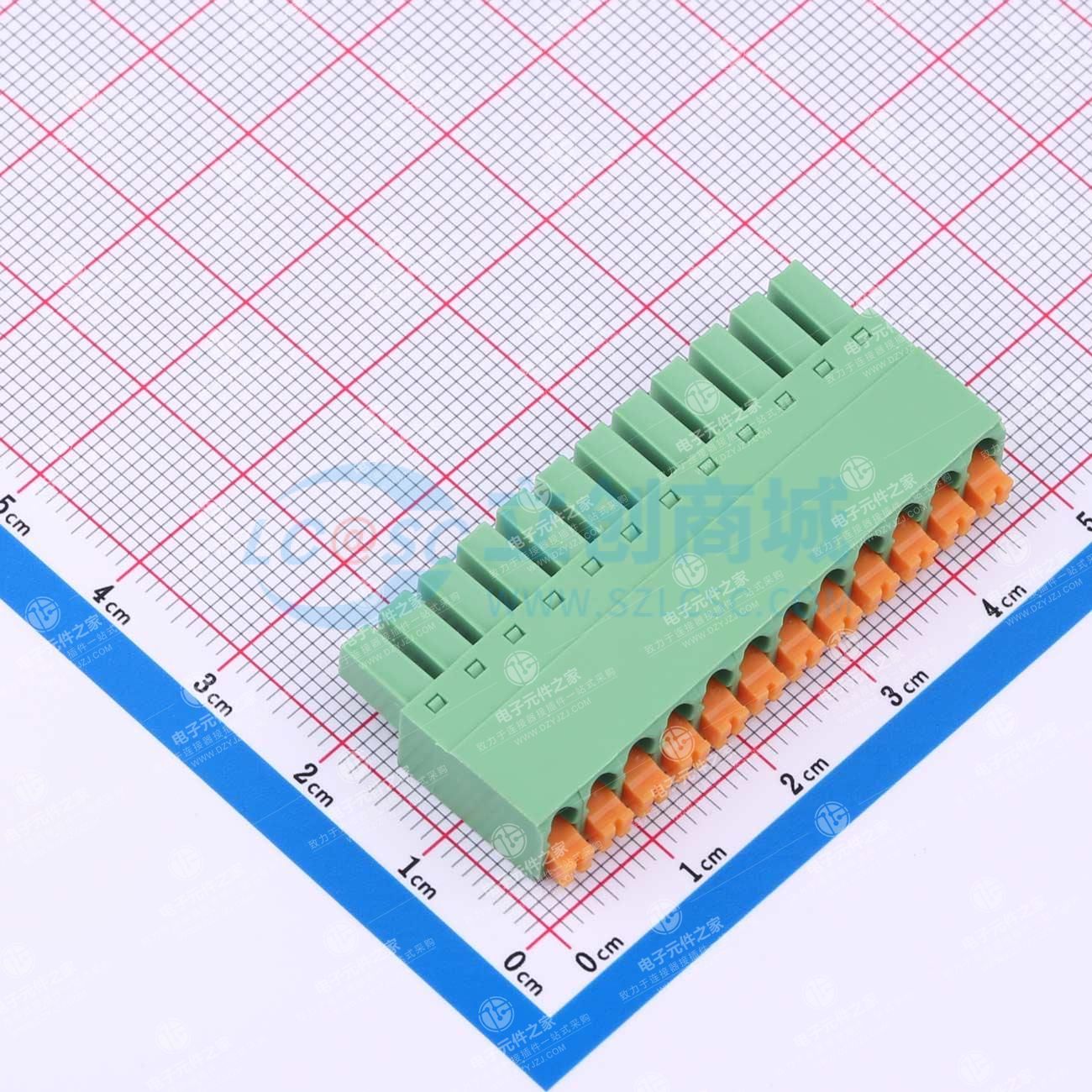 无固定装置 1x12P 3.81mm 排数:1 每排P数:12
