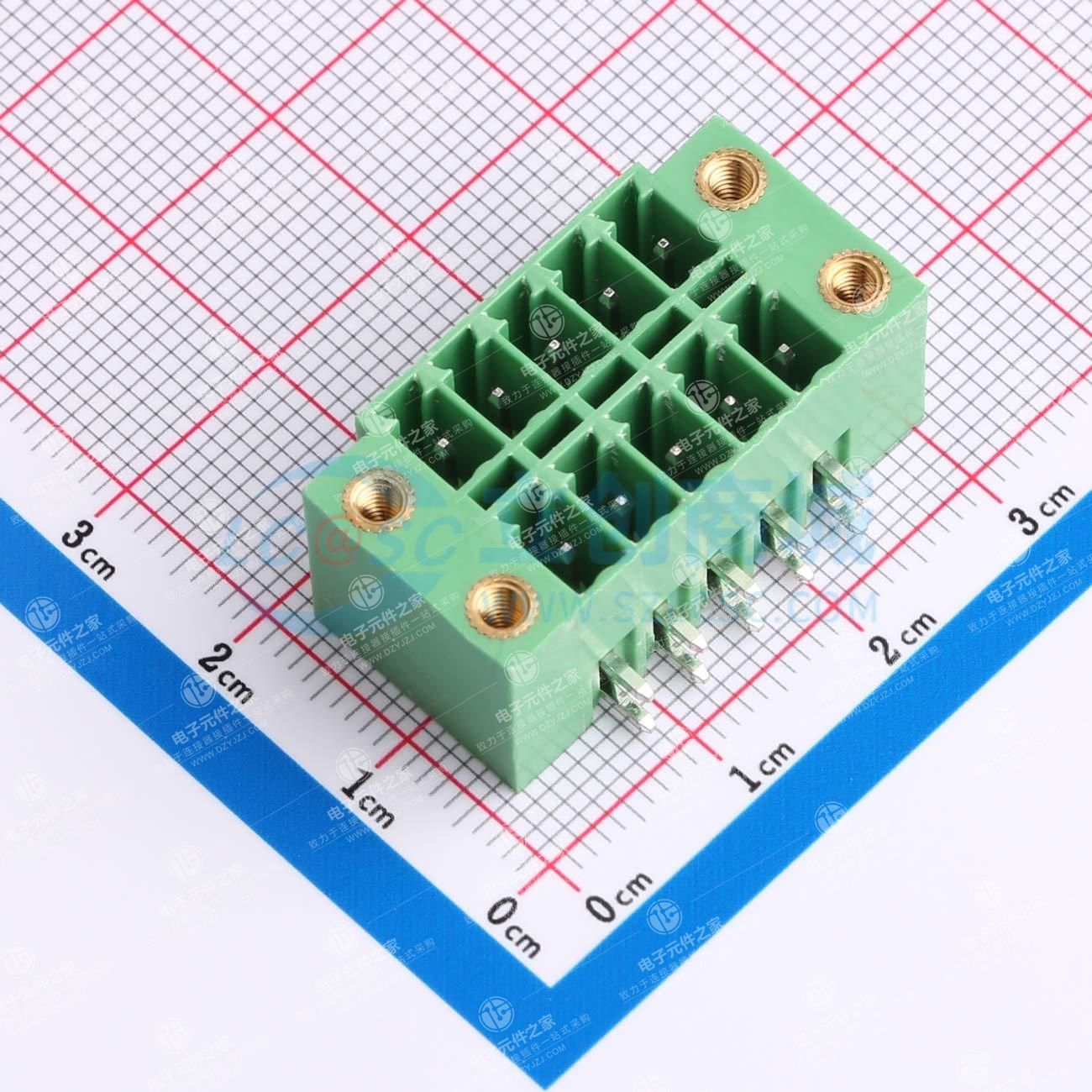 螺丝固定 2x5P 3.81mm 排数:2 每排P数:5