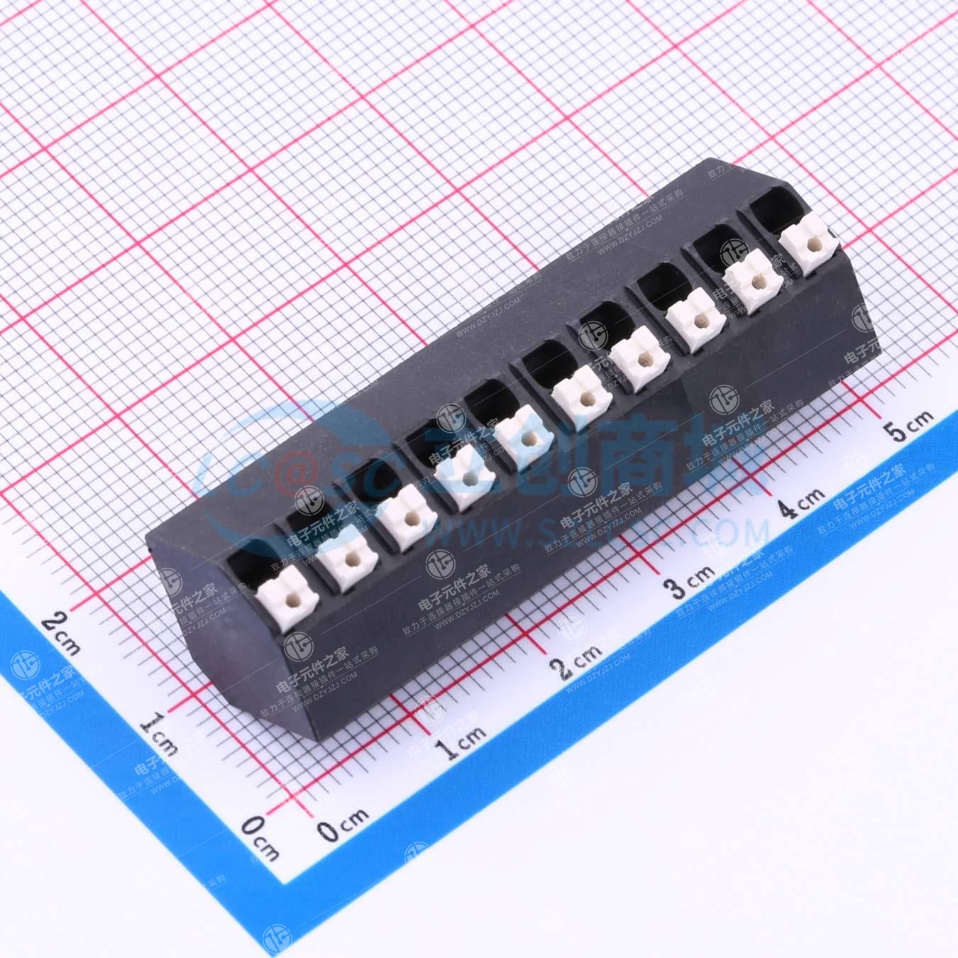 黑色 1x10P 5mm 每排P数:10 排数:1