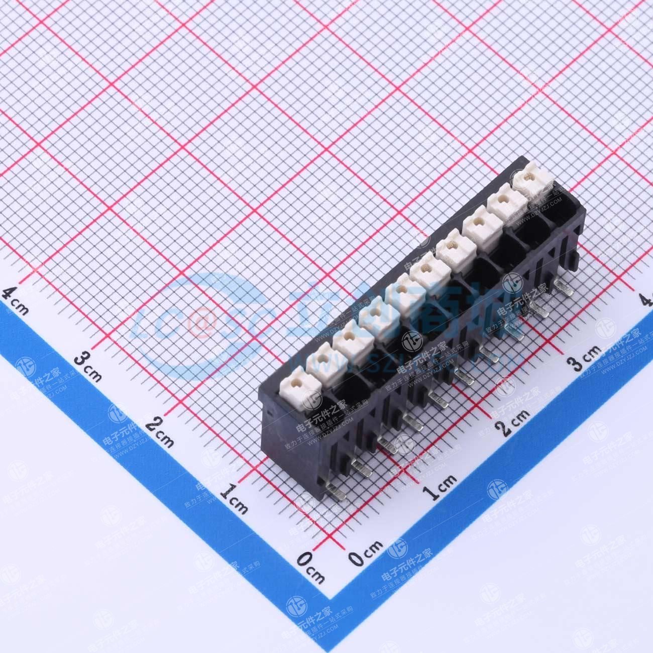 黑色 1x10P 3.5mm 每排P数:10 排数:1
