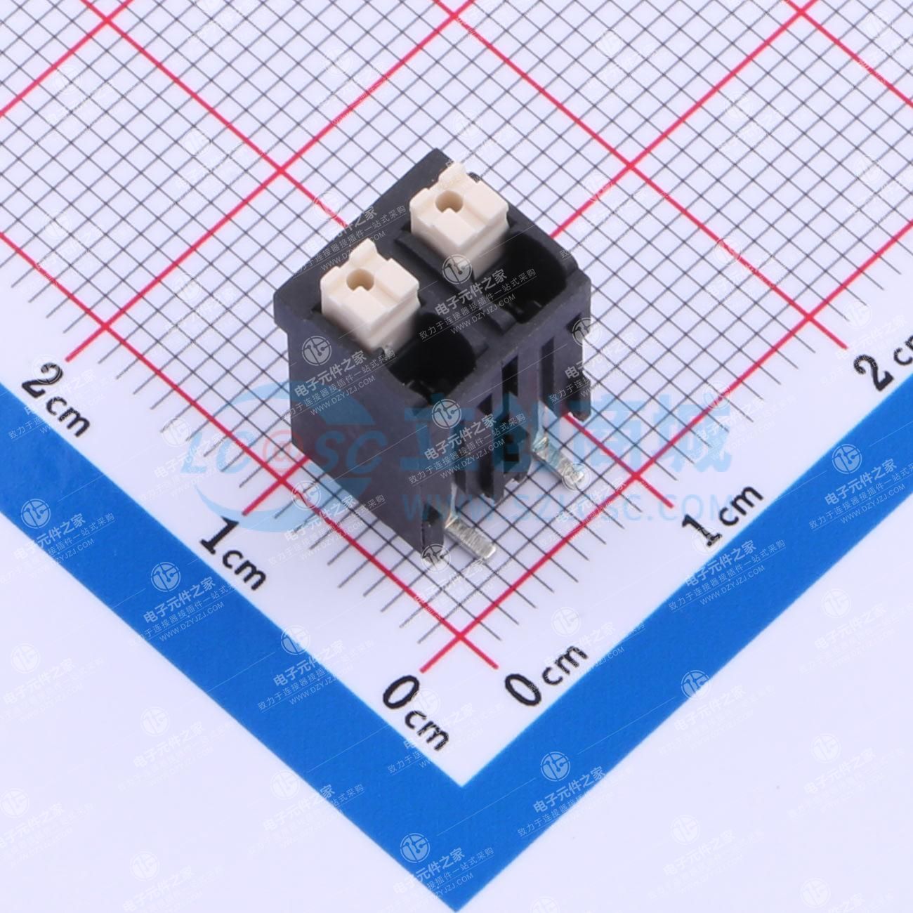 1x2P 5mm 每排P数:2 排数:1