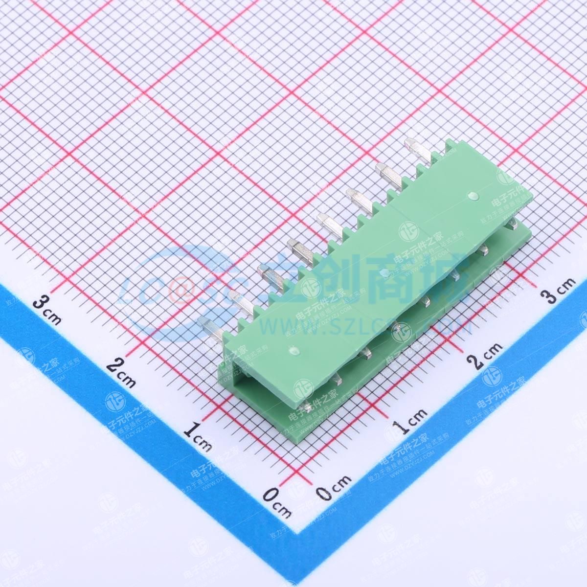 绿色 无固定装置 1x8P 3.96mm 排数:1 每排P数:8