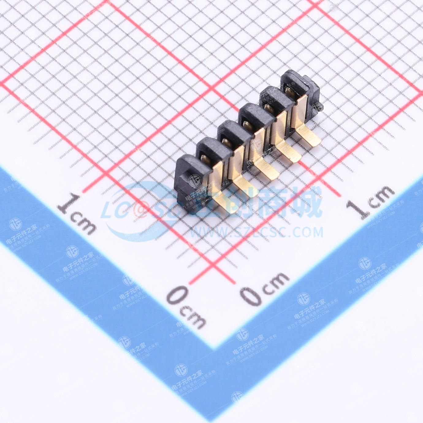 MINI 2.0-5P 90º贴片母座