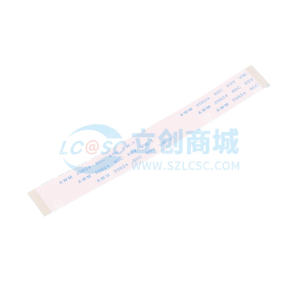 点击查看大图 间距:0.5mm 插入厚度:0.3mm 总PIN数:24P 触点:同向 总长度:100mm 描述:金手指3mm 加强板4mm 镀金