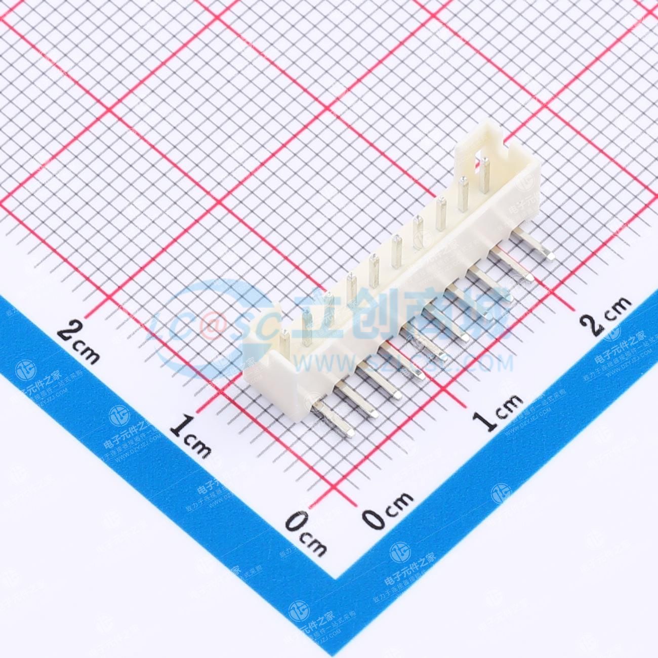1x10P 间距:2mm 弯插 系列:PH
