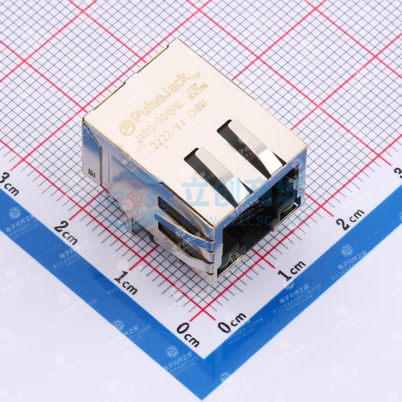 RJ45插座 弯插 带LED