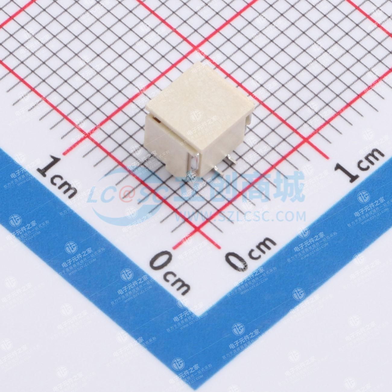 1x2P 间距:1.25mm 立贴 系列:GH