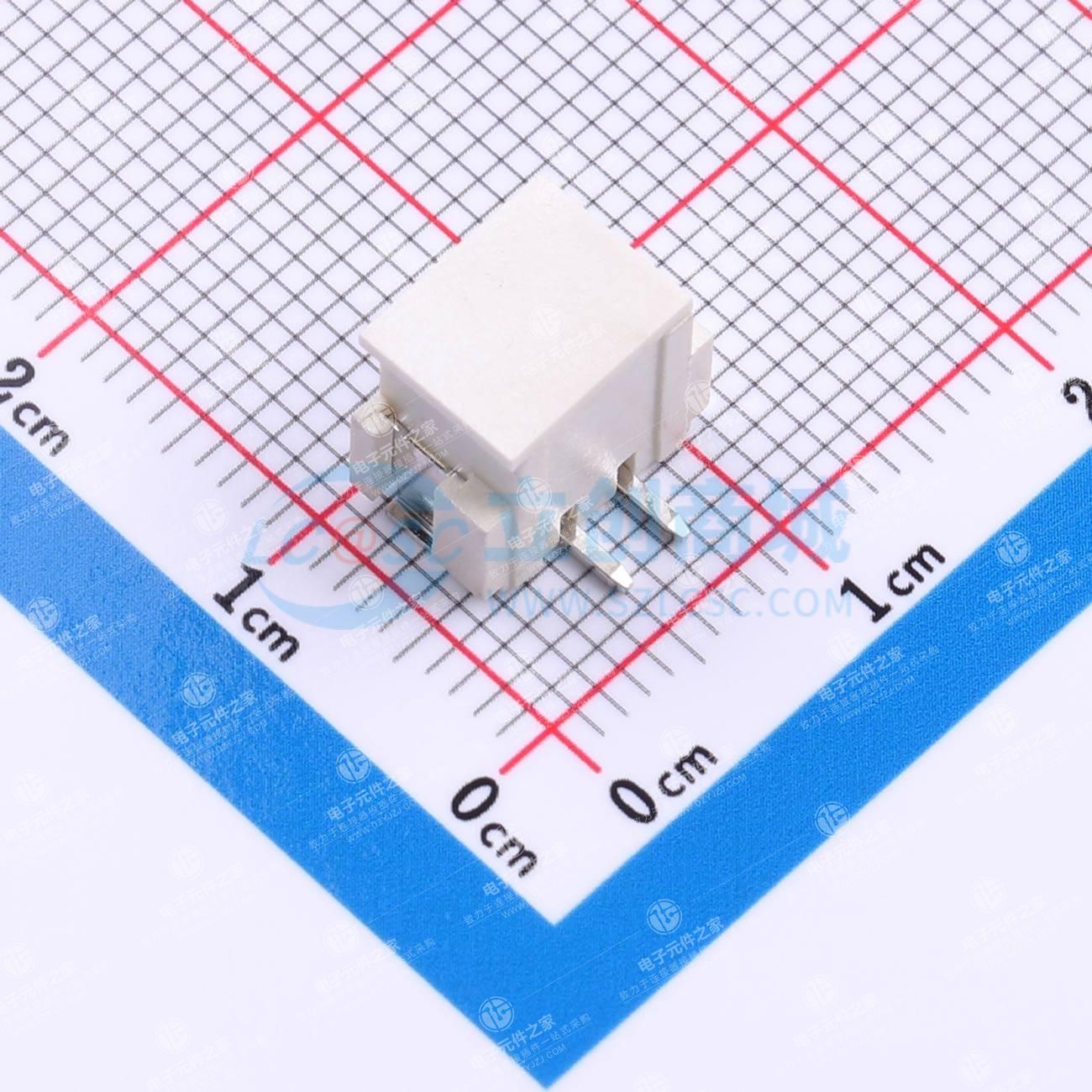 1x2P 间距:2.5mm 立贴 系列:XHB
