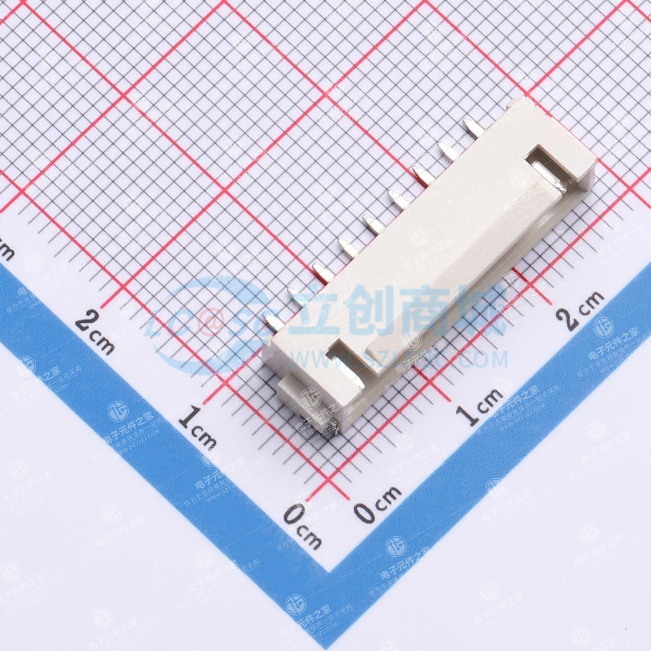 1x9P 间距:2.5mm 卧贴 系列:XHB