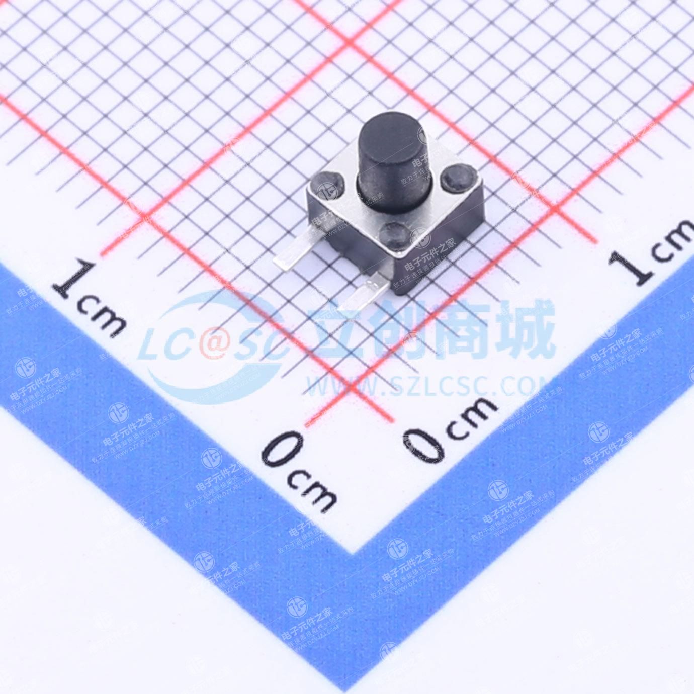4.5*4.5*5.5两脚侧按开关