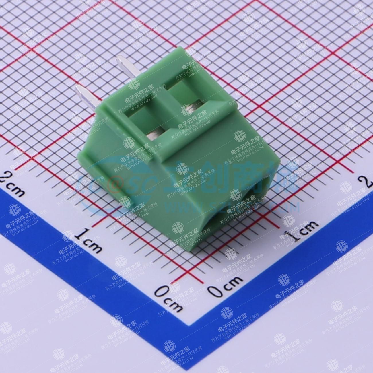 1x2P 5.08mm 直插 排数:1 每排P数:2