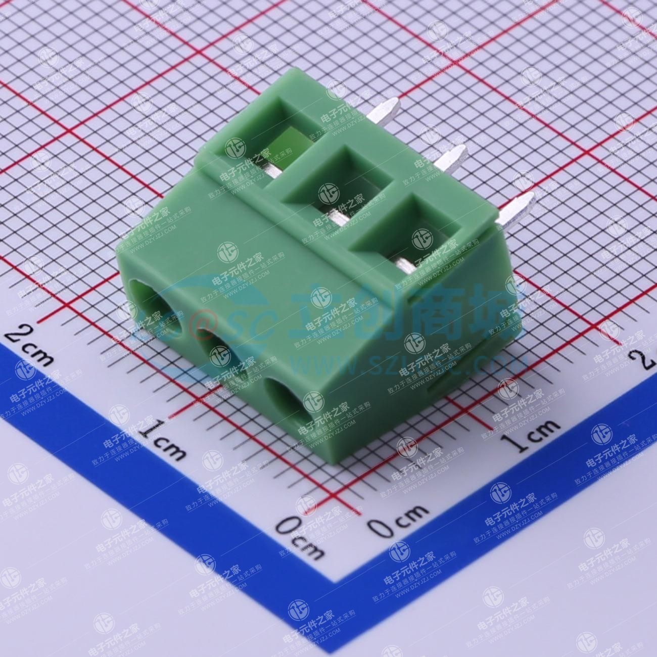 1x3P 5.08mm 直插 排数:1 每排P数:3