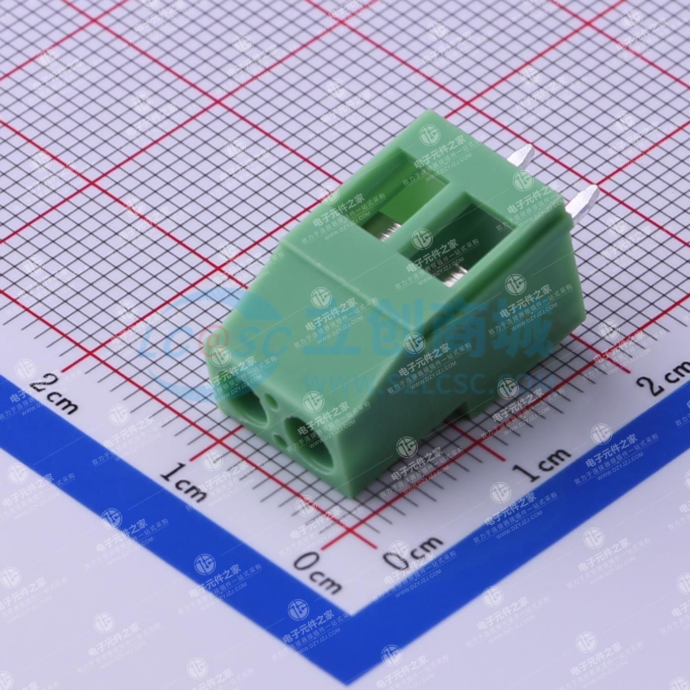 1x2P 5.08mm 直插 排数:1 每排P数:2