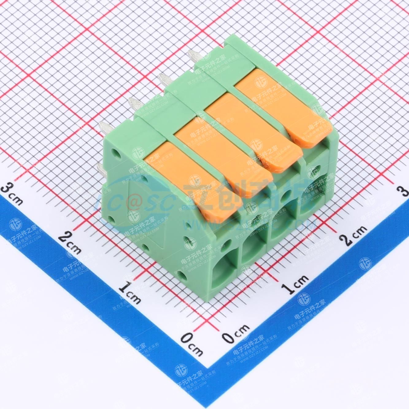 1x4P 5mm 每排P数:4 排数:1