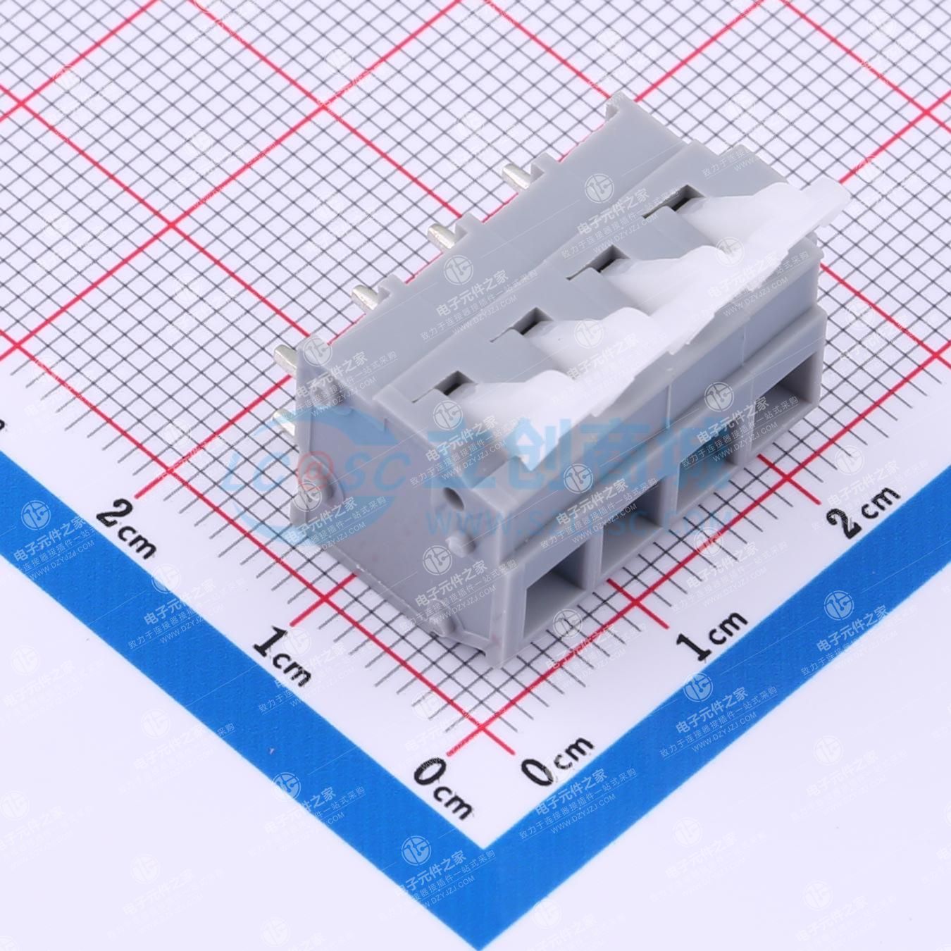 1x4P 5mm 每排P数:4 排数:1