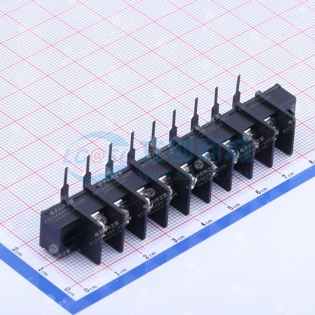7.62mm 1x9P 弯插 排数:1 每排P数:9