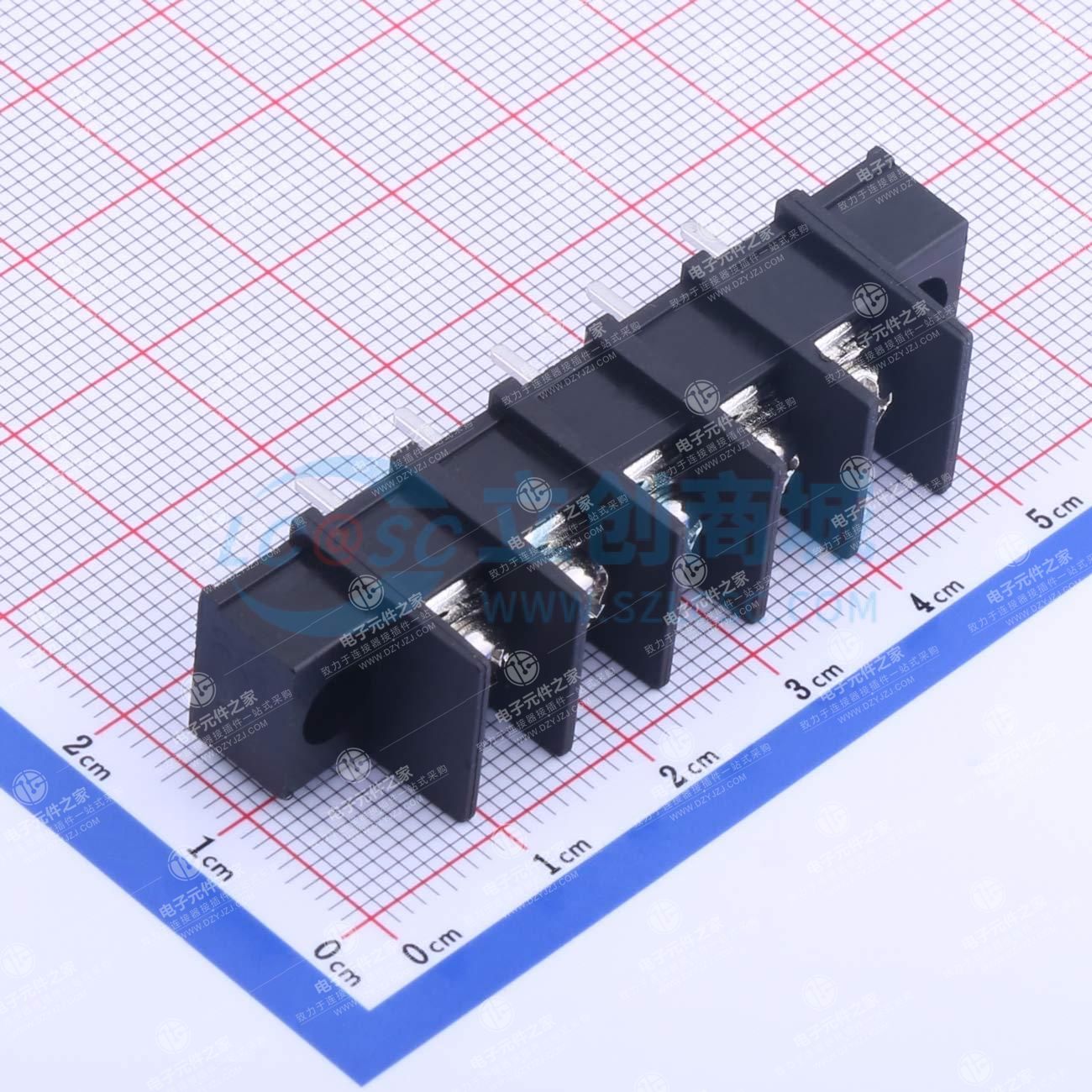 7.62mm 1x5P 直插 边脚 排数:1 每排P数:5