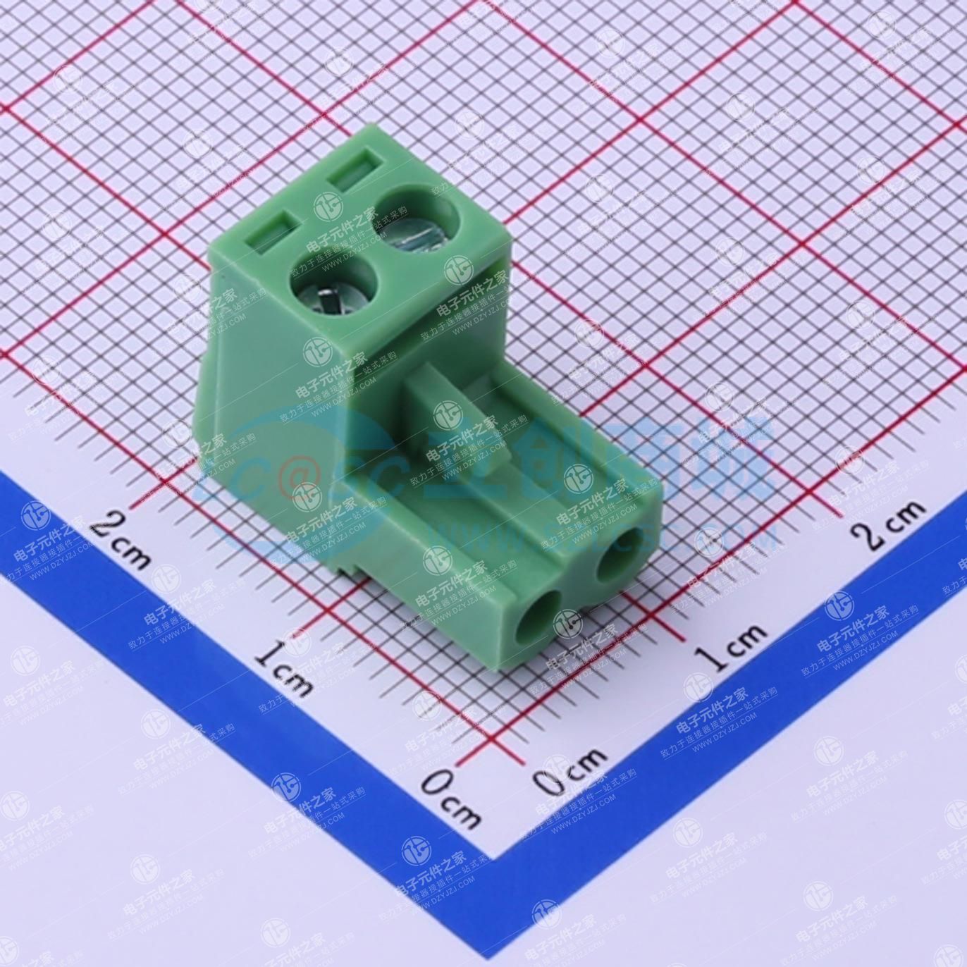 无固定装置 1x2P 5.08mm 排数:1 每排P数:2