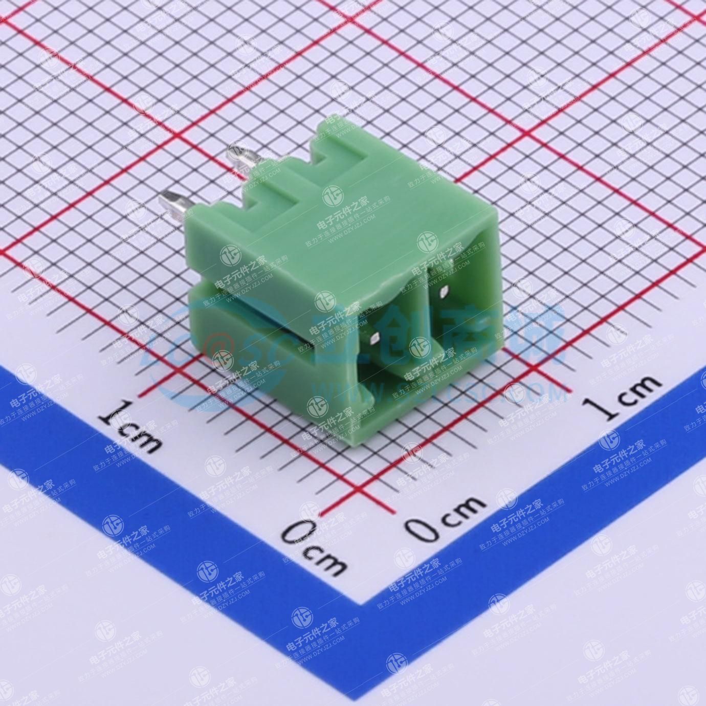 无固定装置 1x2P 3.81mm 排数:1 每排P数:2