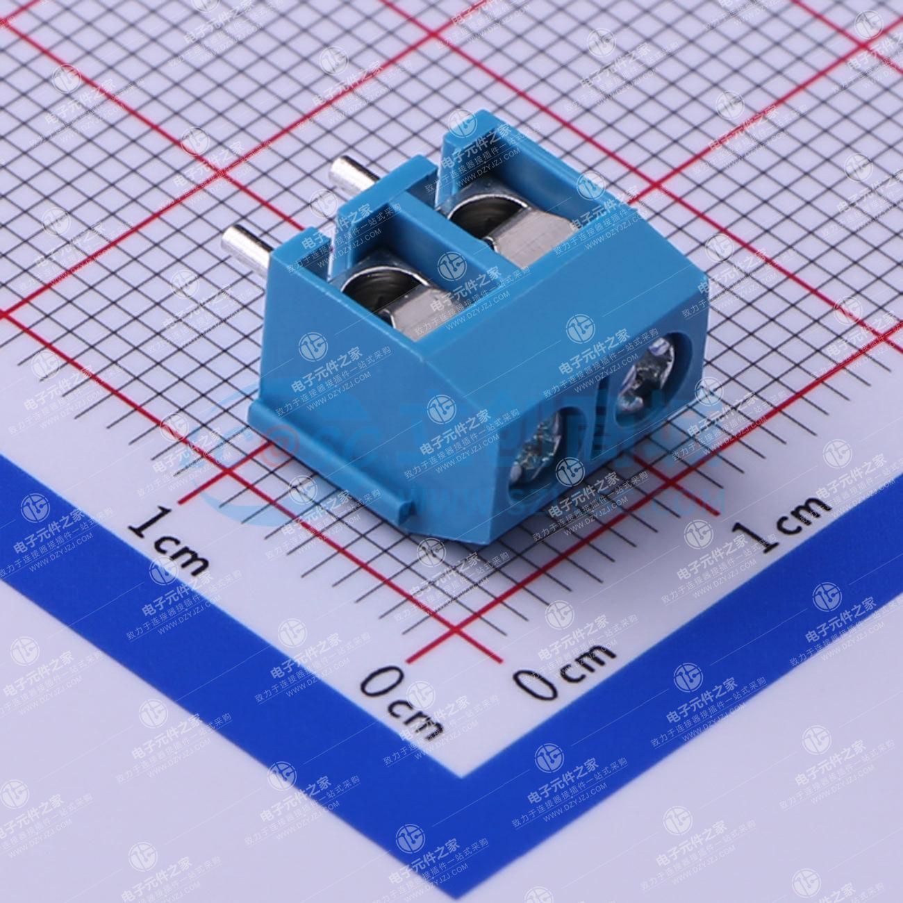 1x2P 5mm 直插 排数:1 每排P数:2