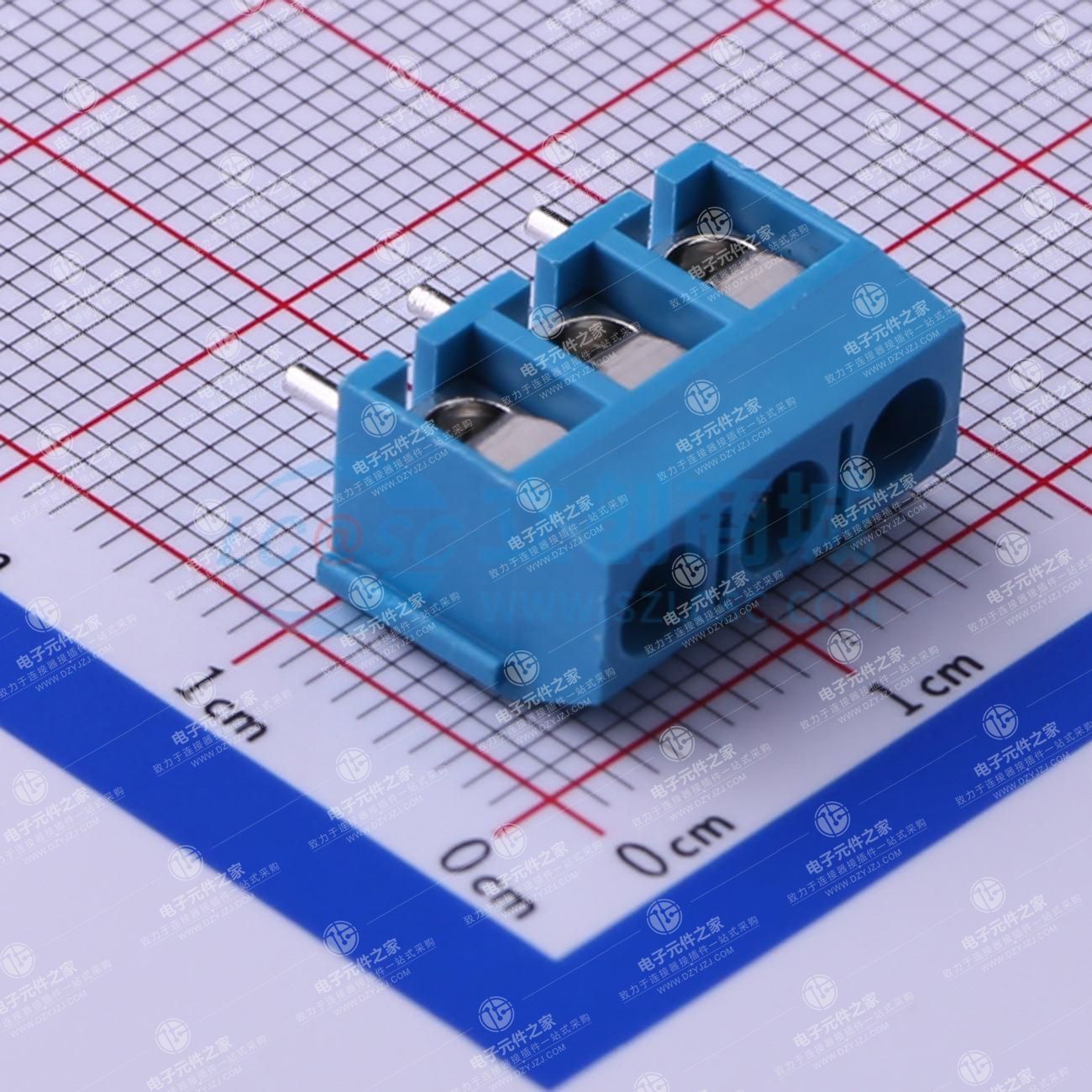 1x3P 5mm 直插 排数:1 每排P数:3