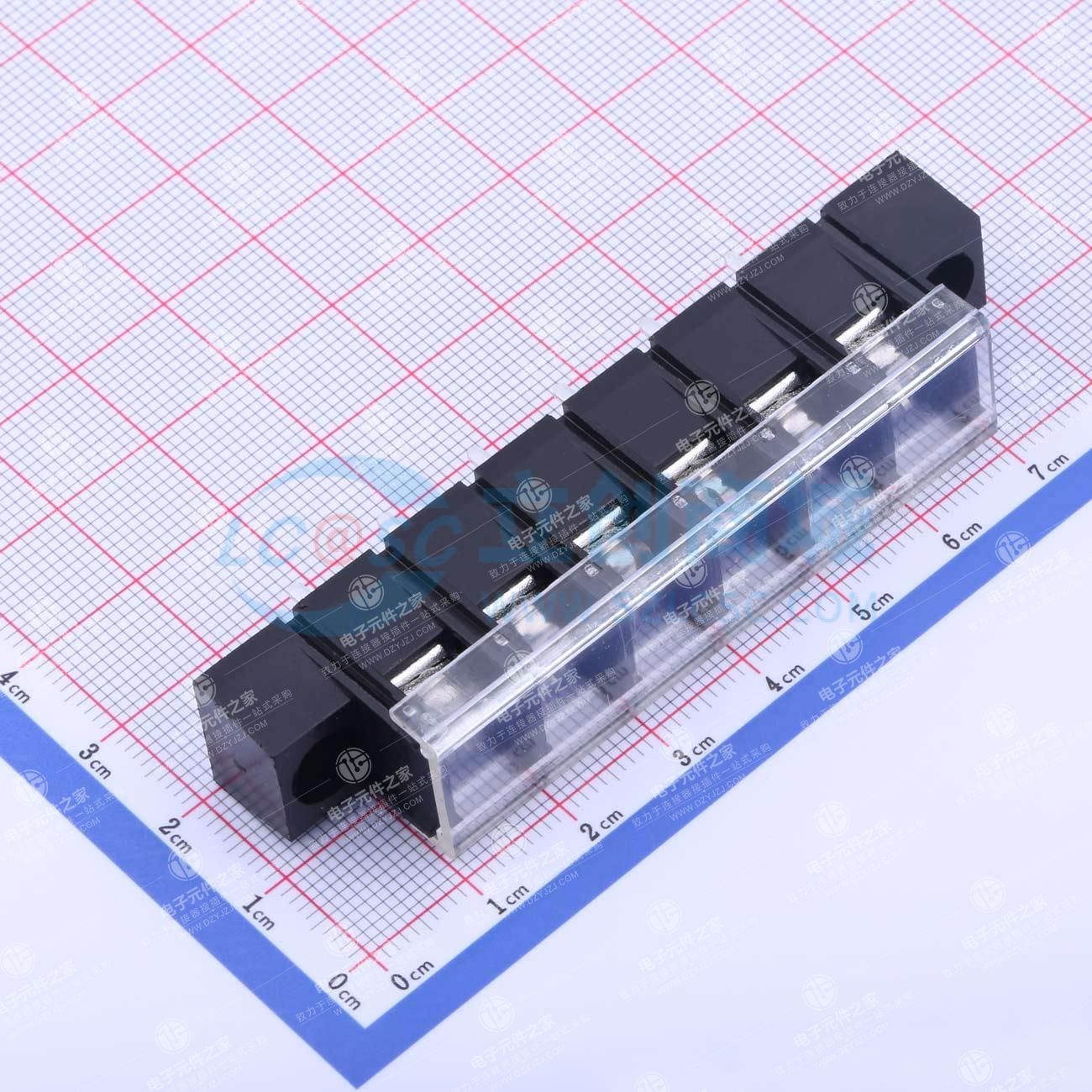 9.5mm 1x6P 直插 中脚 排数:1 每排P数:6