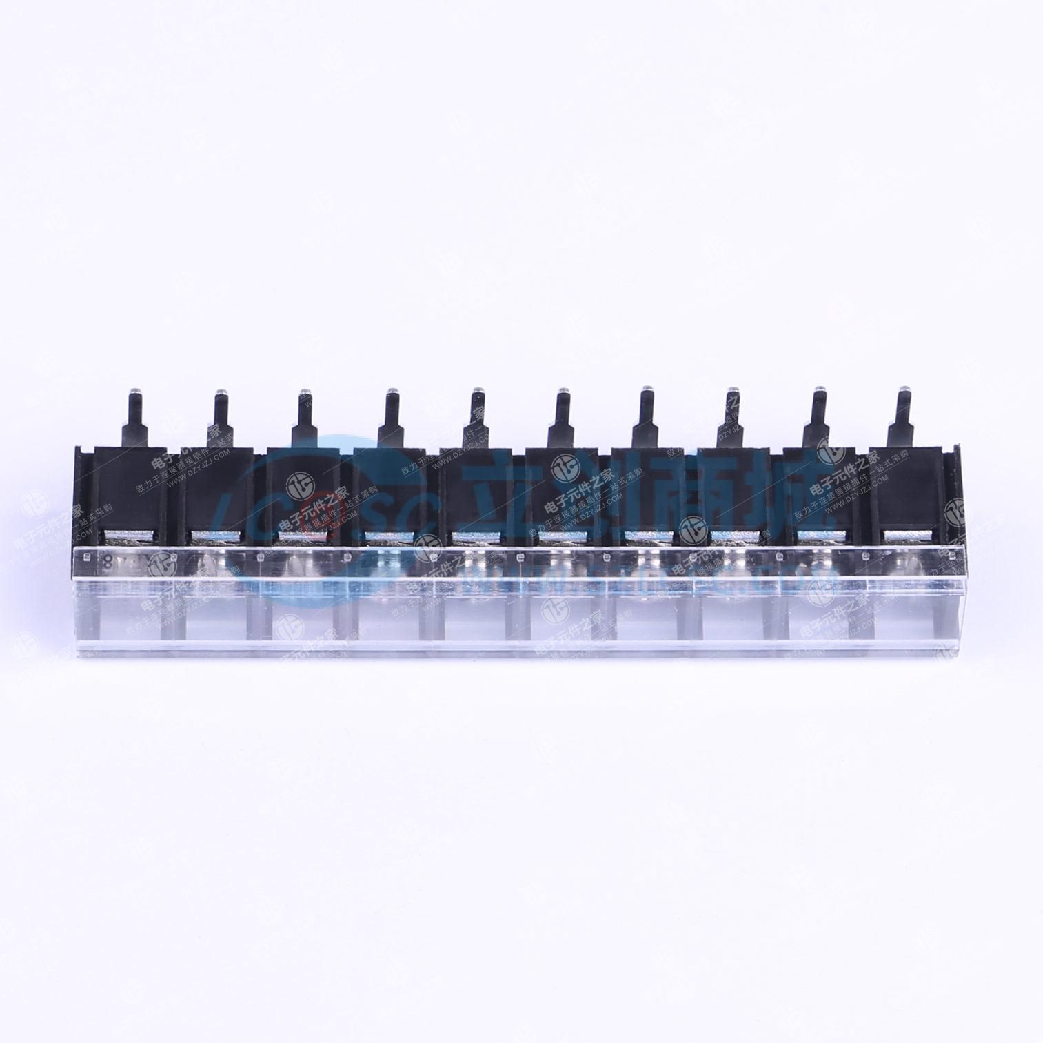 9.5mm 1x10P 弯插 排数:1 每排P数:10