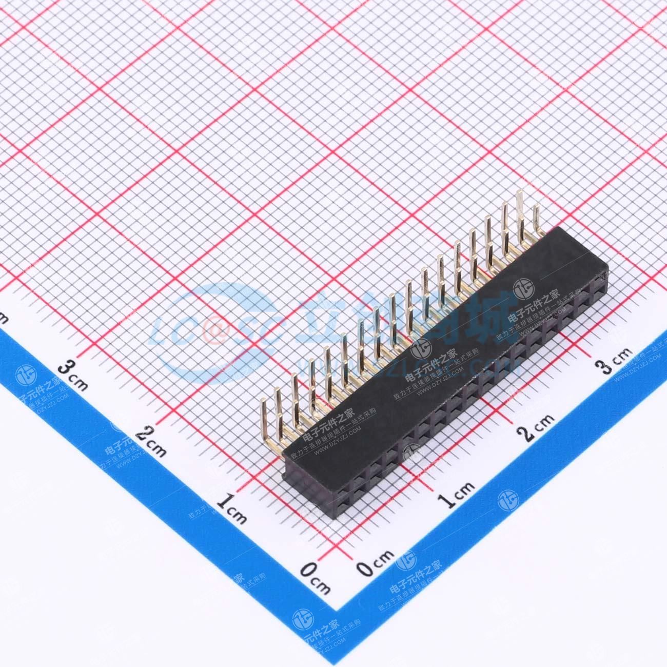 2x17P 间距:2mm 弯插