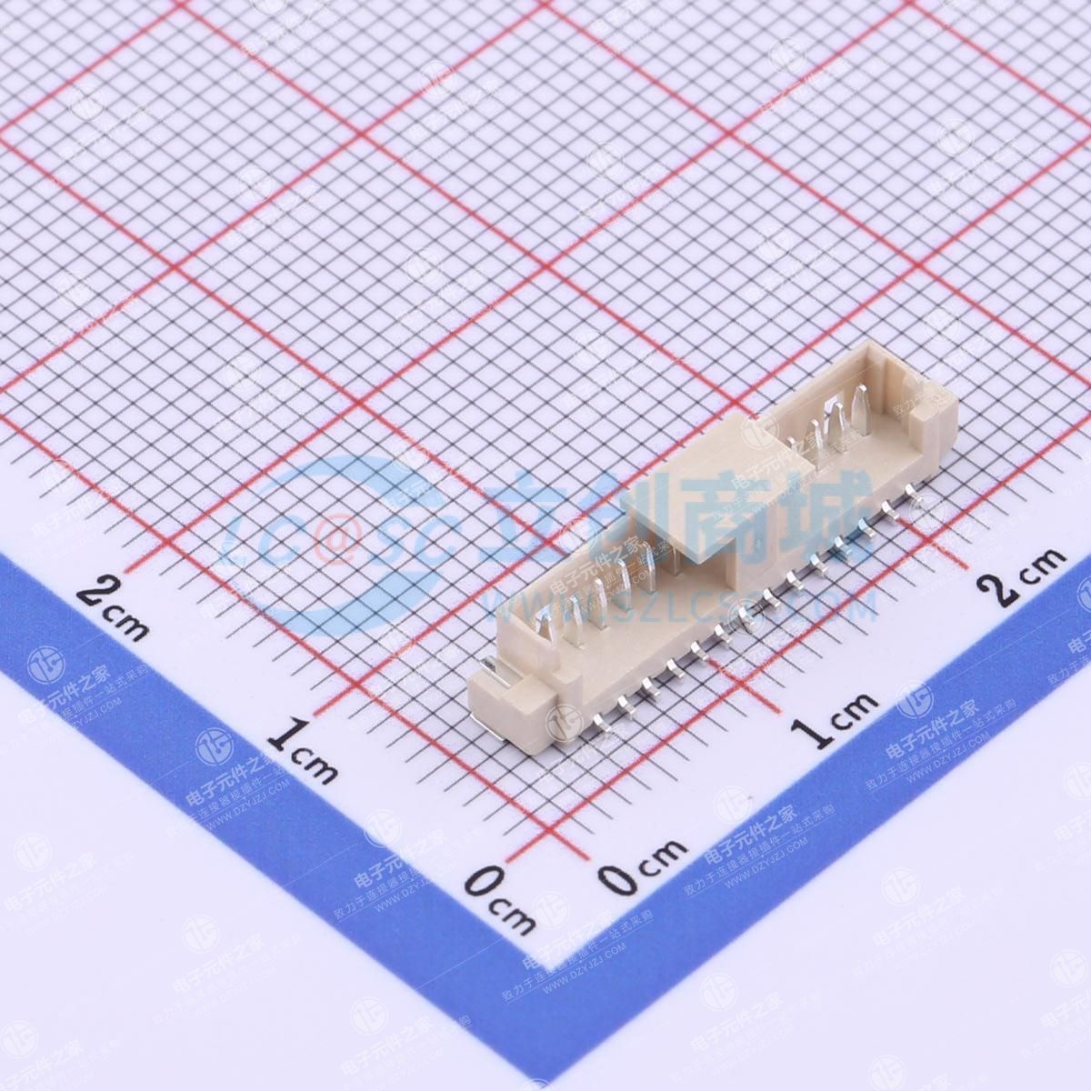1x14P 间距:1.25mm 立贴