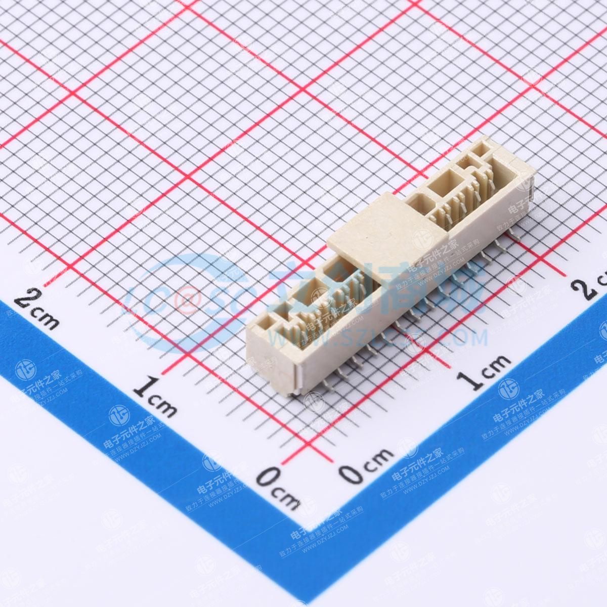 1x14P 间距:1.25mm 立贴 系列:GH