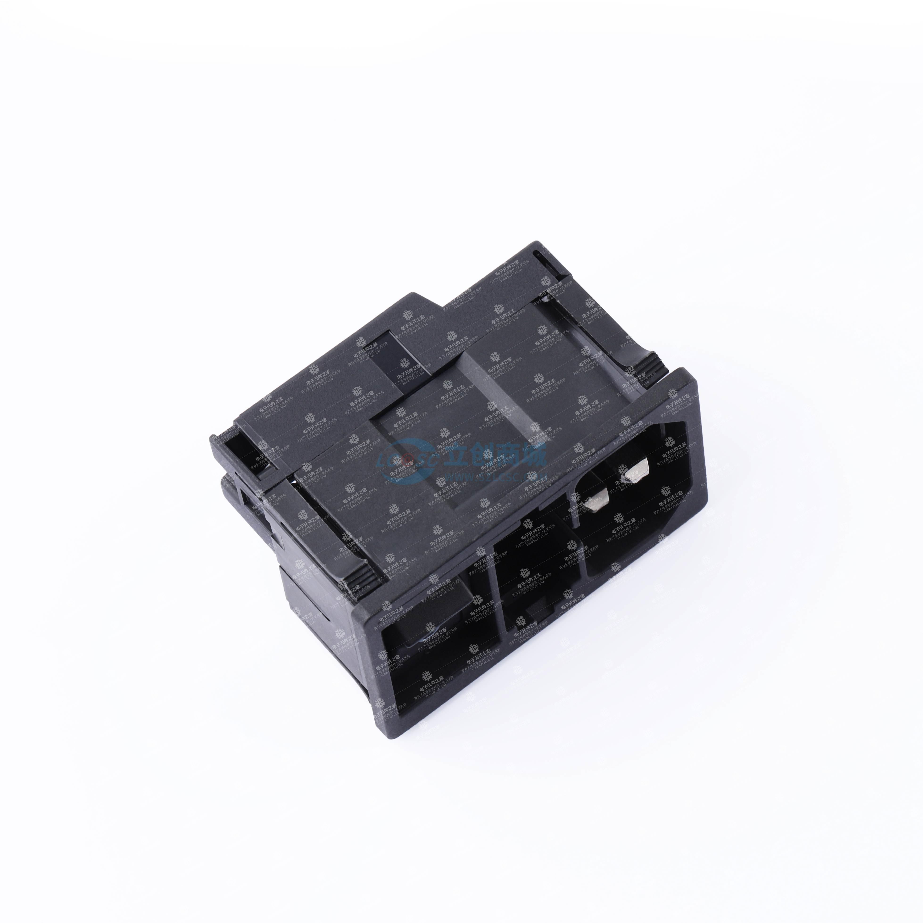无线路滤波器的电源输入模块，采用超紧凑设计，具备电器入口、线路开关和保险丝座三种功能，适用于高瞬态负载应用