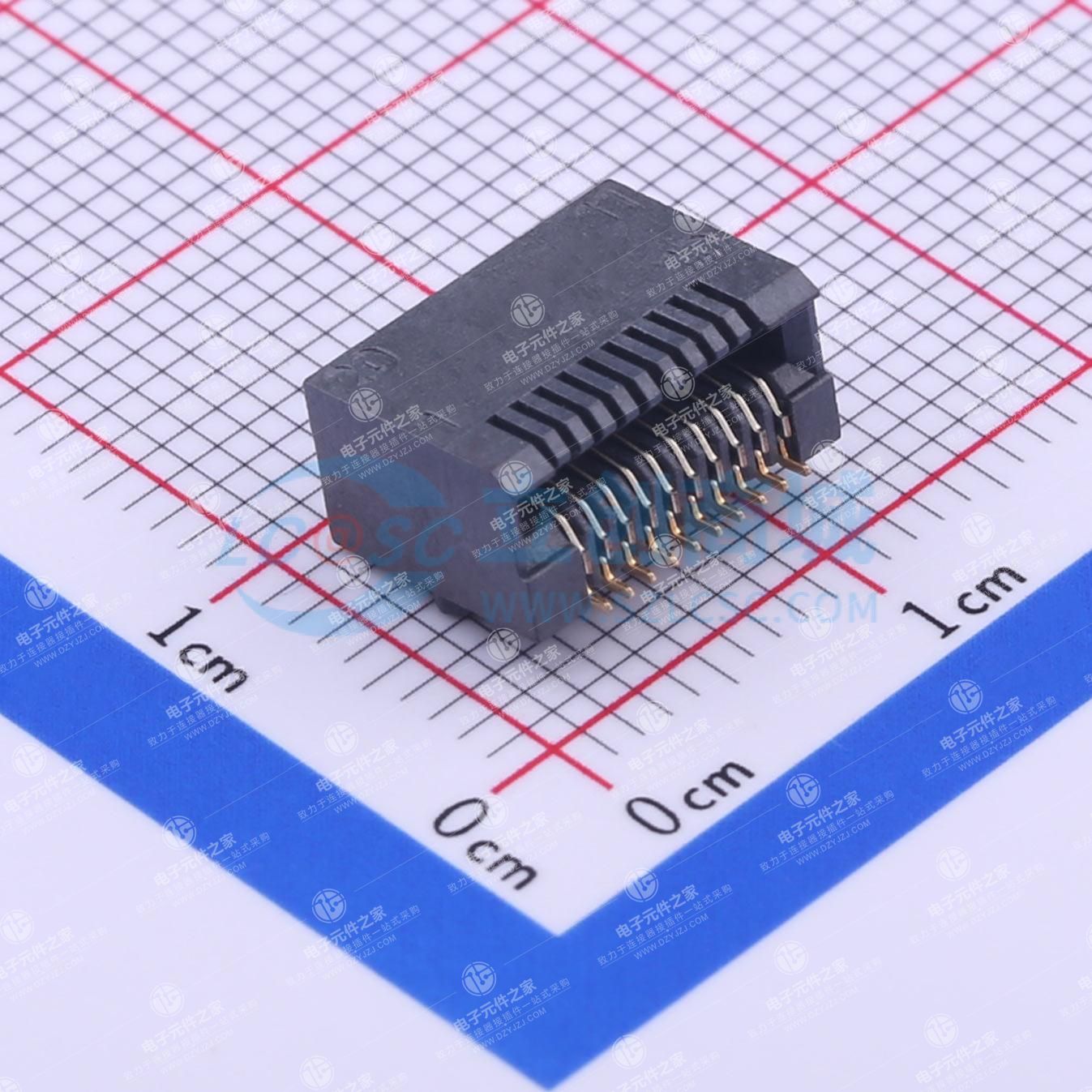 黑色 SFP连接器0.8mm间距