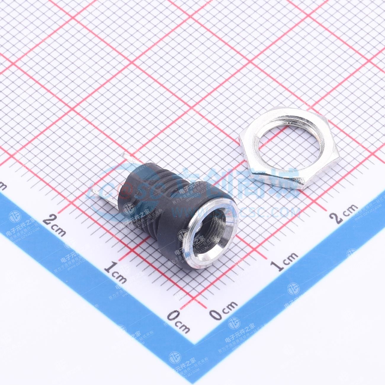2件套 DC电源插座 内径:2mm 外径:5.6mm