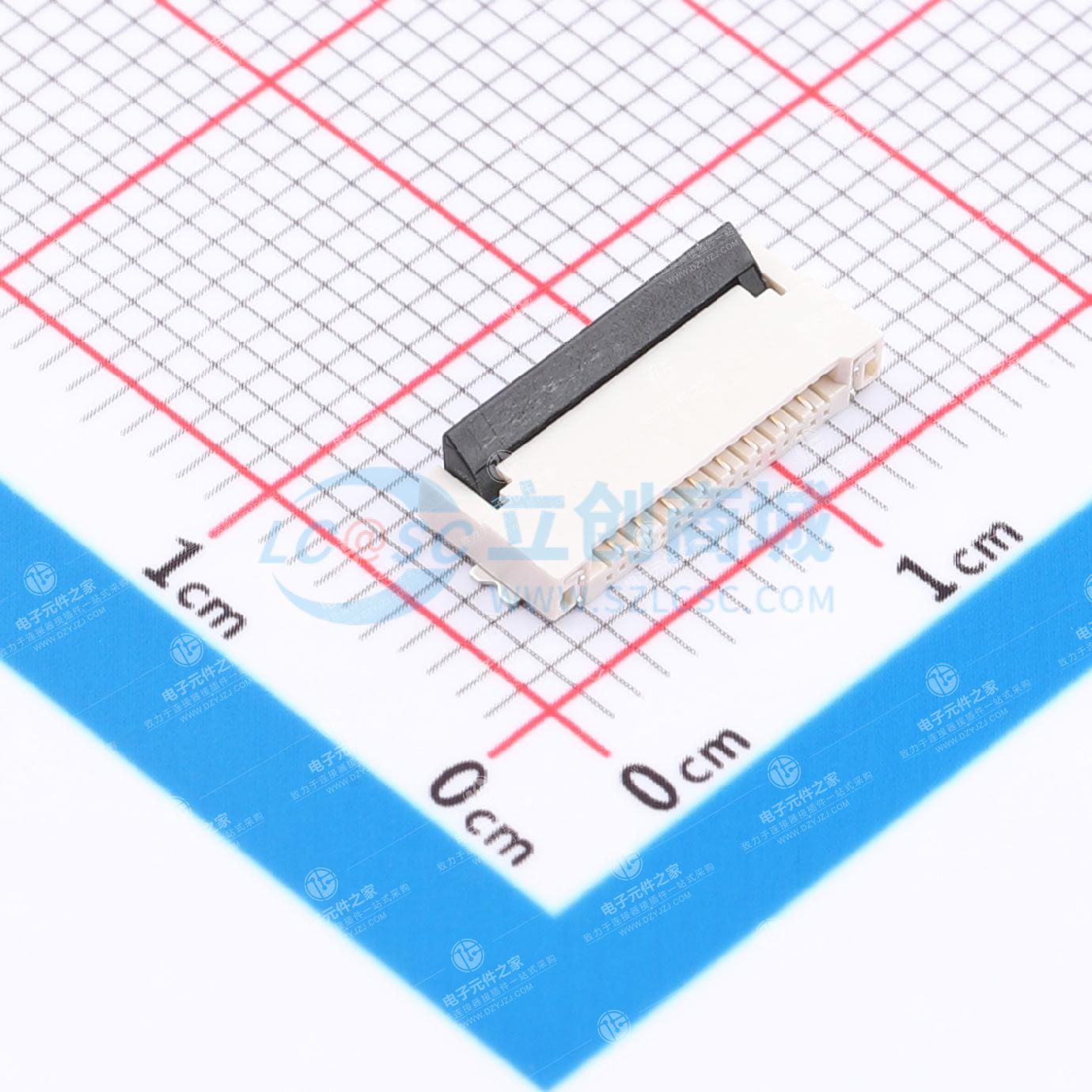 翻盖式 双侧触点/上下接 P数:8P 间距:1mm