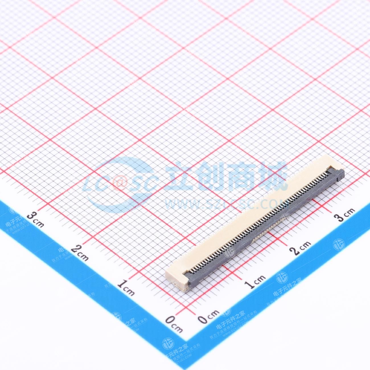 翻盖式 下接 P数:60P 间距:0.5mm