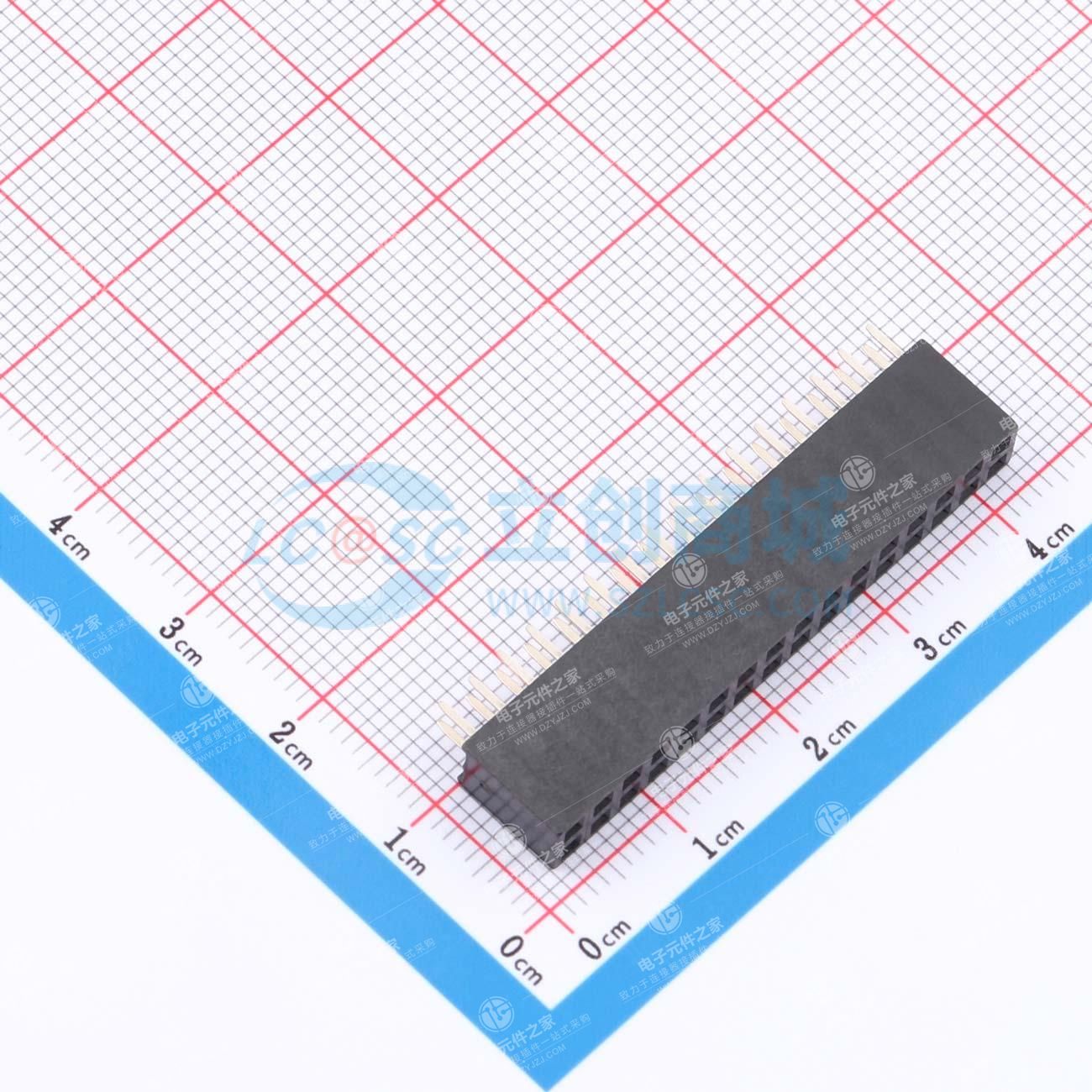 2x16P 间距:2.54mm 直插