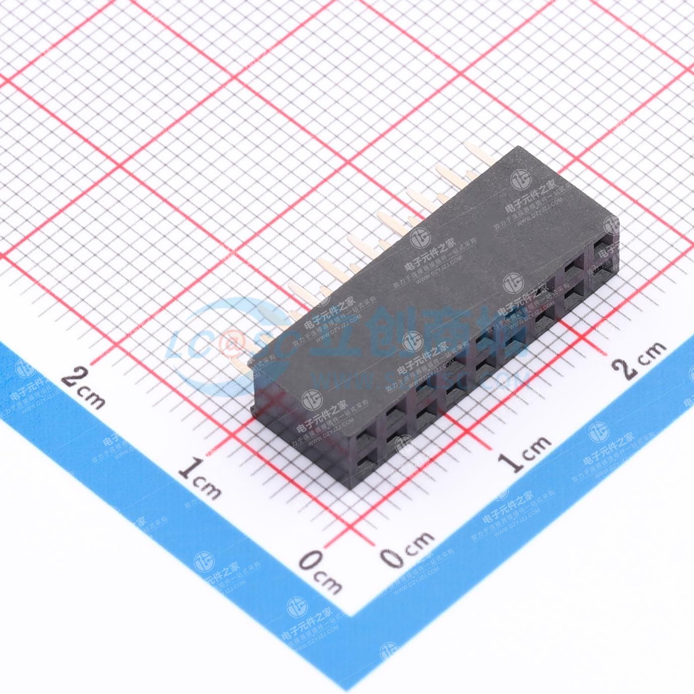 2x9P 间距:2.54mm 直插