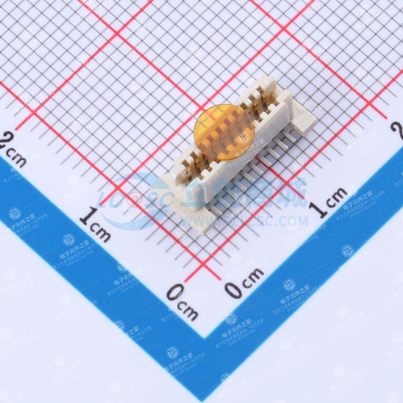 PIN:20P 间距:1mm 立贴