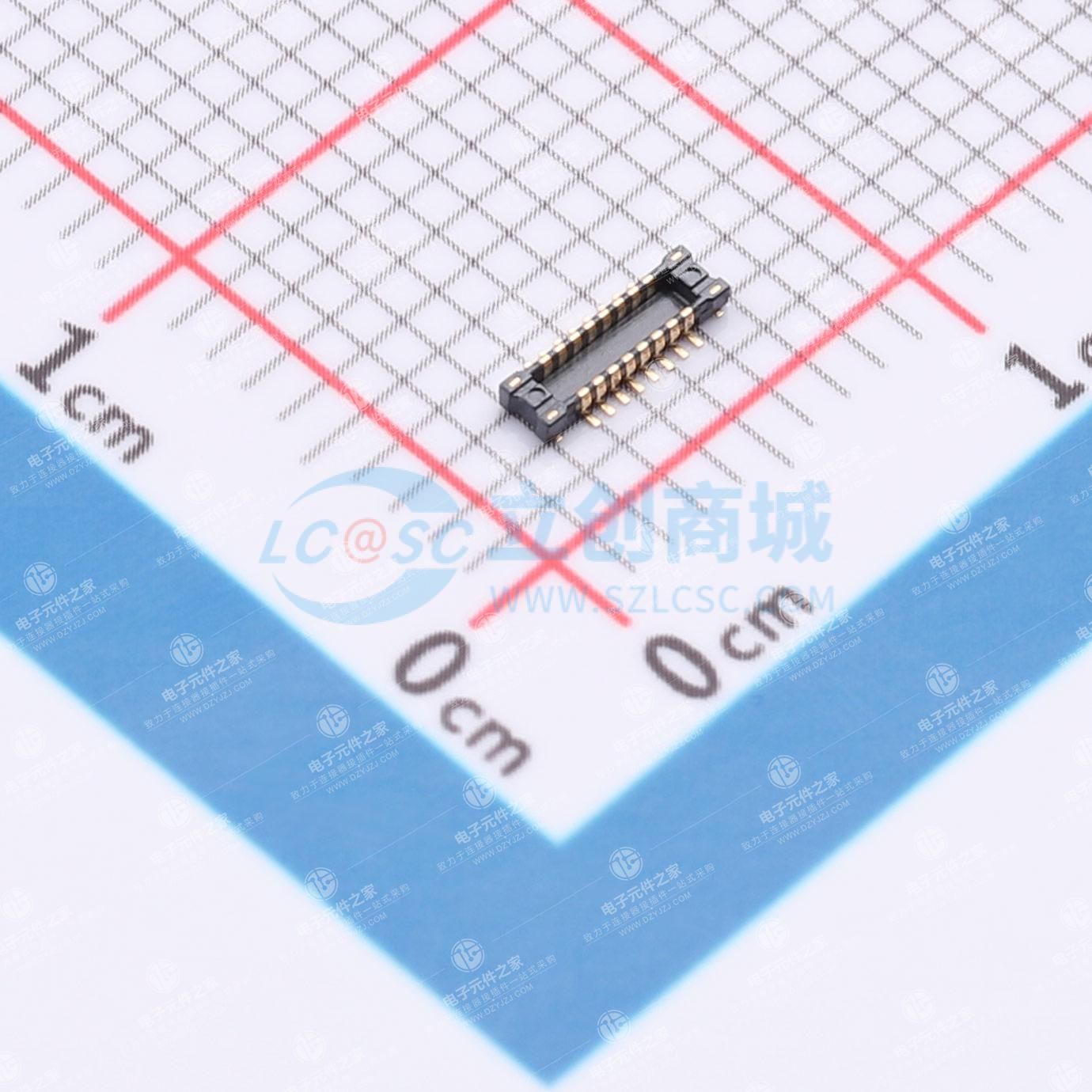 PIN:16P 间距:0.4mm 立贴