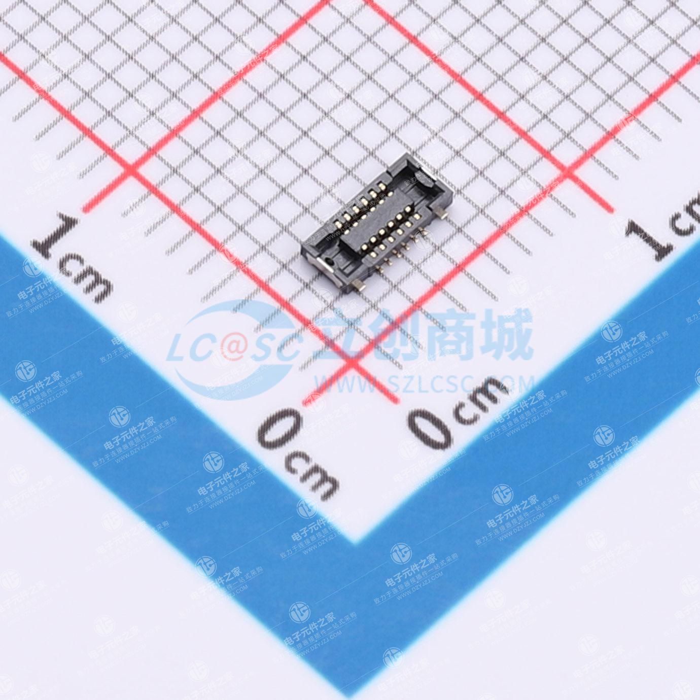 PIN:12P 间距:0.4mm 立贴