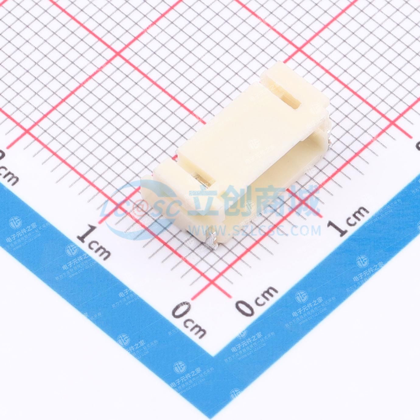 1x5P 间距:2mm 卧贴 系列:PH